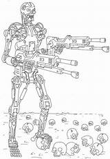 Terminator sketch template