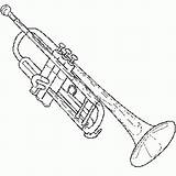 Trumpet sketch template