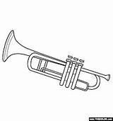 Trumpet Trompete Trombone Zeichnen sketch template