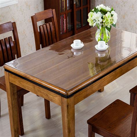 ostepdecor custom 2mm thick crystal clear table protector for dining