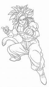 Goku Ssj4 Coloring Pages Gogeta Printable Dbz Ssj Dibujo Color Comments Getcolorings Library Clipart sketch template