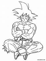 Coloring Goku Pages Dragon Ball Super Saiyan Popular sketch template