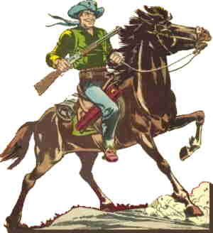 Kid Montana, from the cover of his first issue. Artist: Rocke Mastroserio.