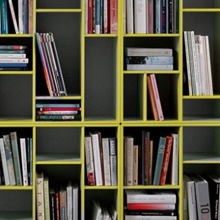 PAINTED BOOKSHELVES