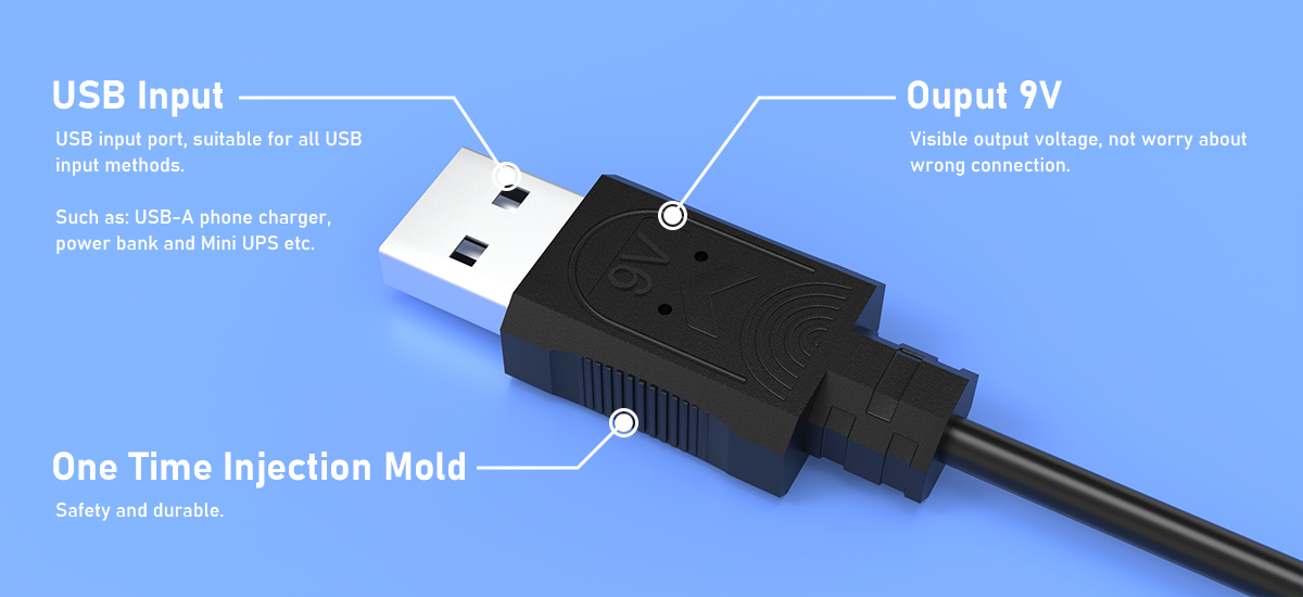 STEP UP CABLE 9V