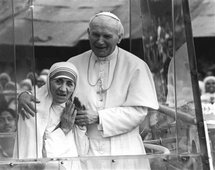 Pope John Paul and Mother Teresa