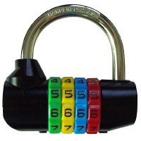 64mm 4-digit Resettable Combination Padlock with 7.8mm shackle