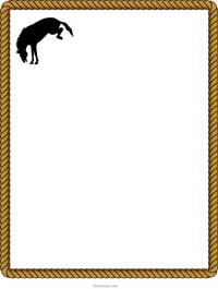 Cowboy Borders Clipart