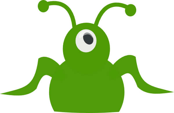 Cartoon alien clipart