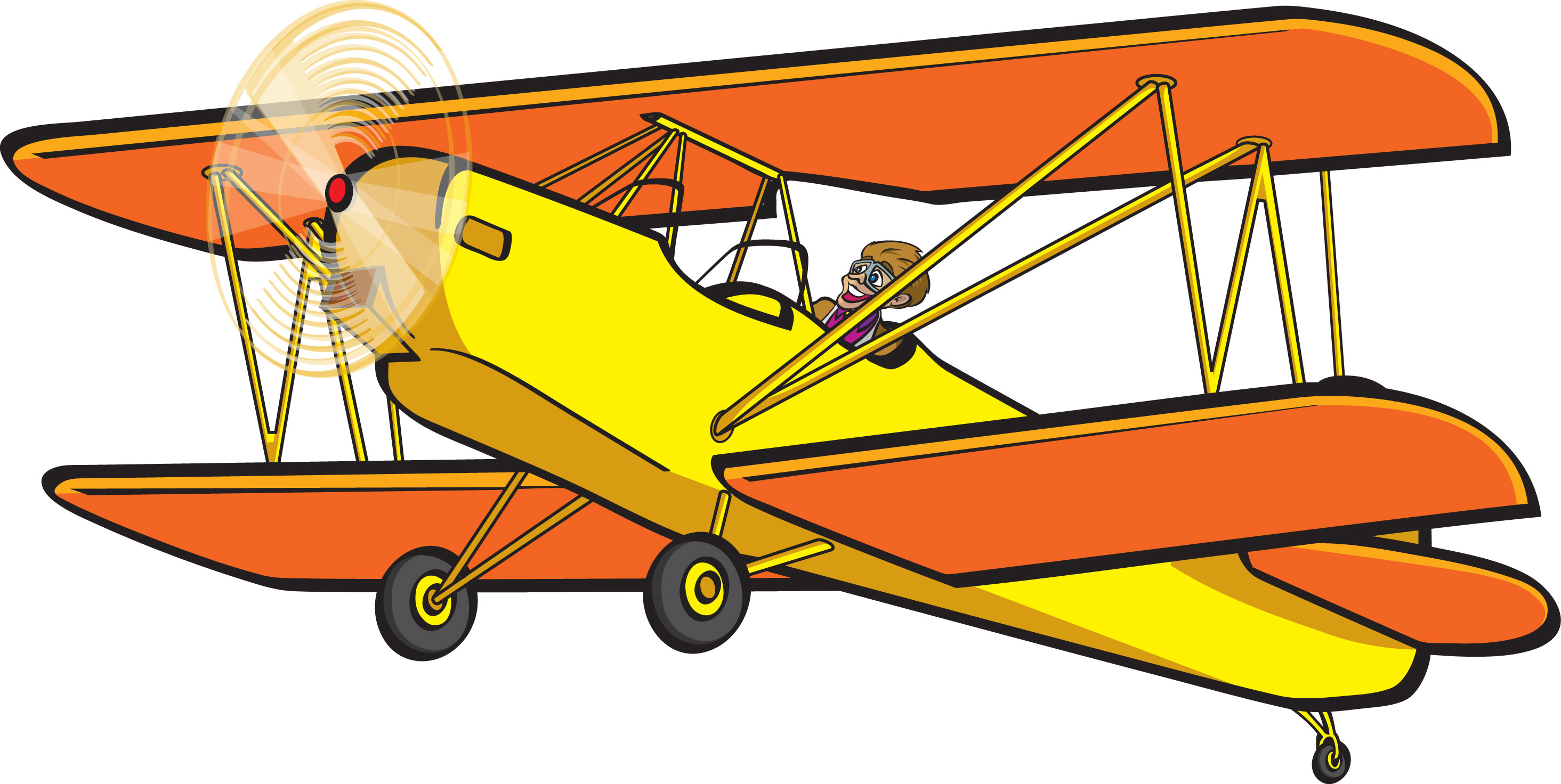 Image of Biplane Clipart #4592, Red Baron Aircraft Clipart Free ...