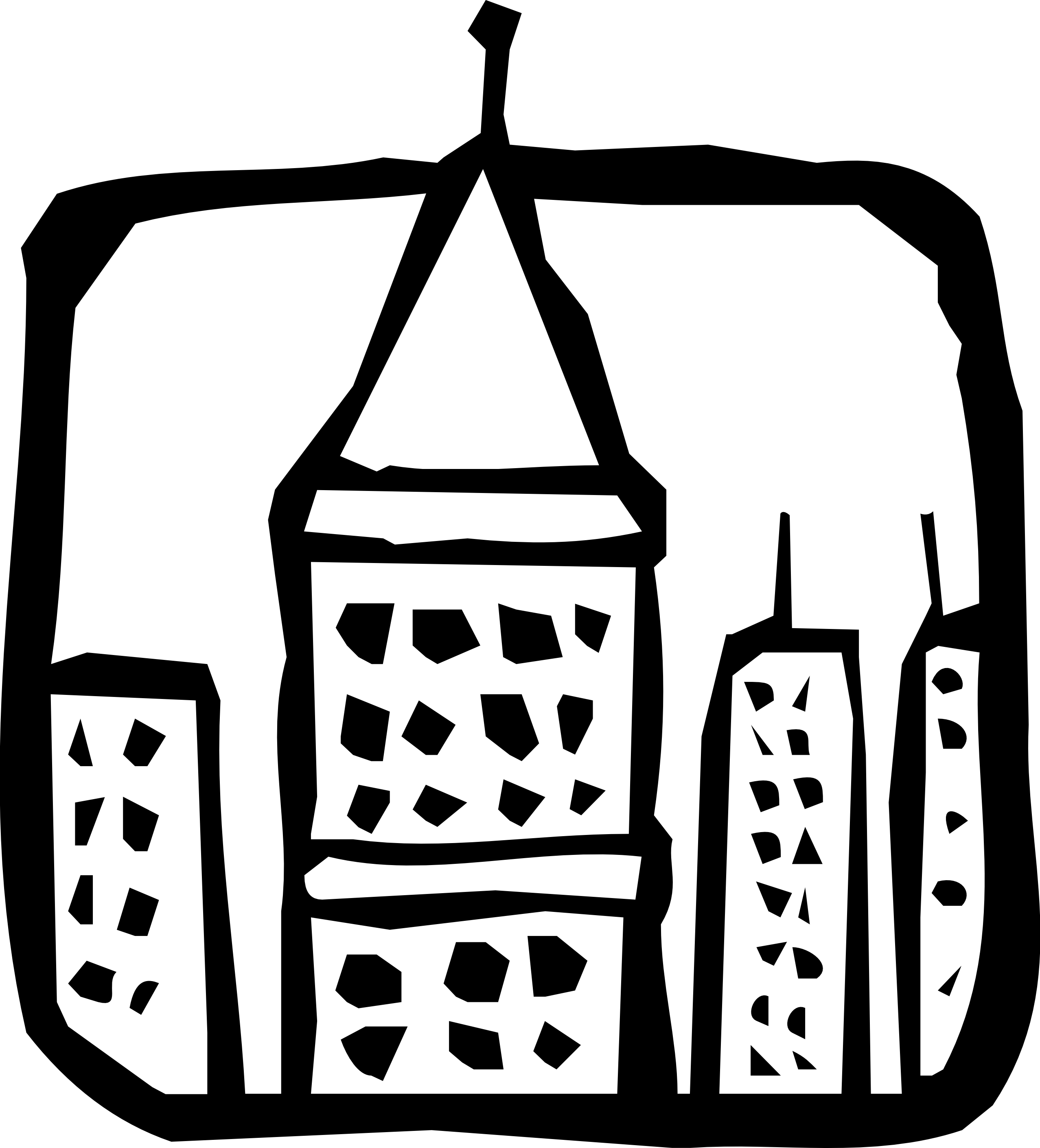 ArtFavor building 36 black white line art Scalable ...