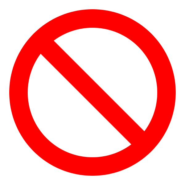 Just Say No Of Symbols Clipart - Clipartster