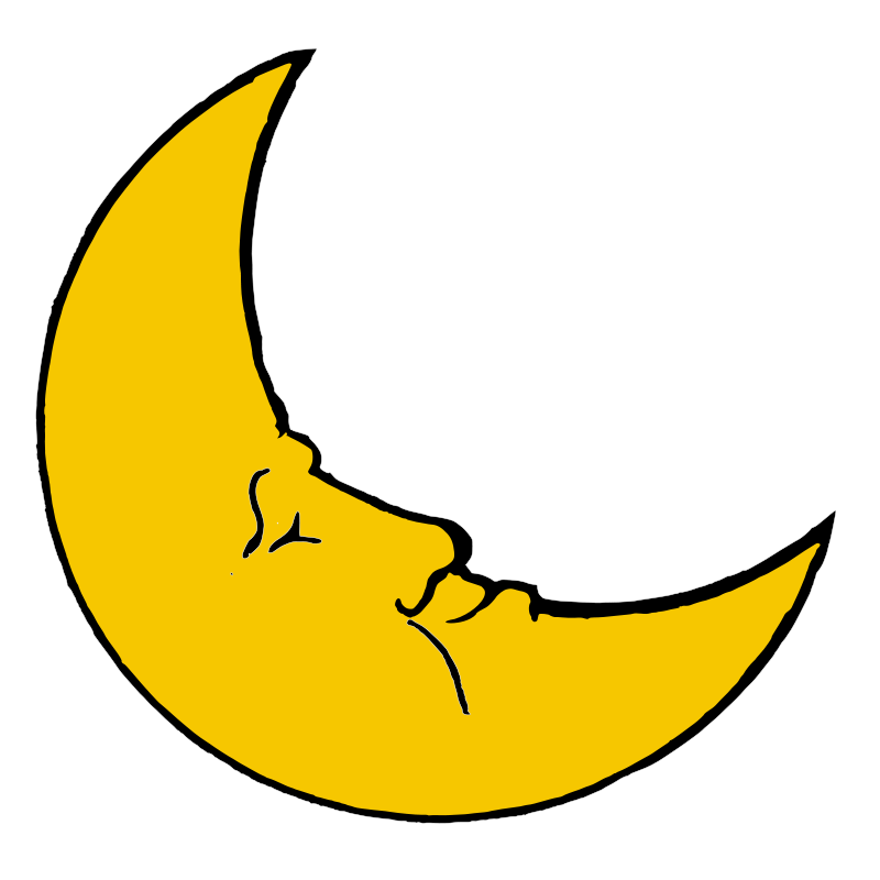 Yellow Moon Clipart