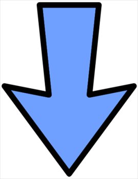 Clipart of arrow pointing down