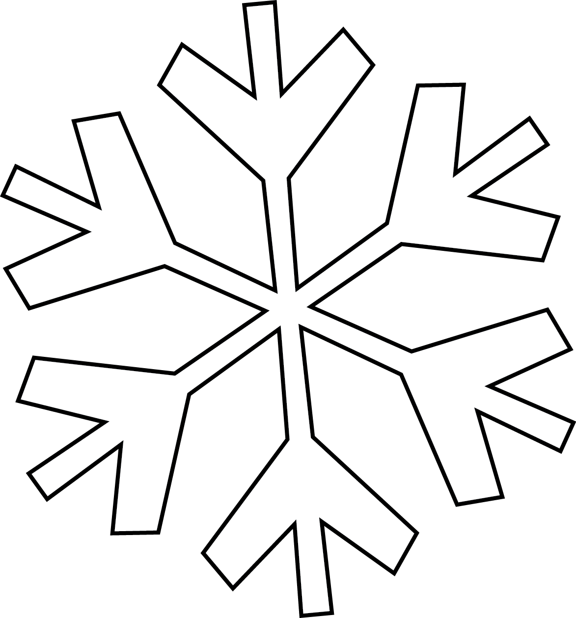 Snowflake Digital Stamp