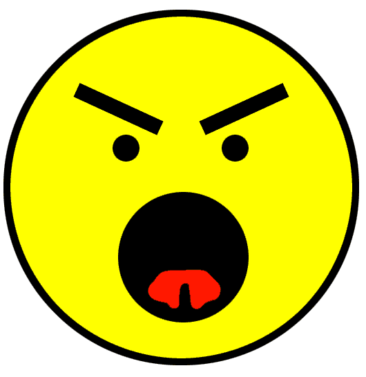 Really Angry Face Clipart