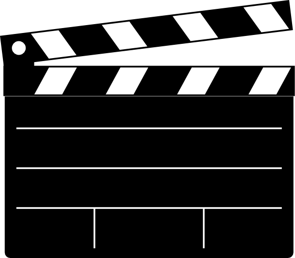 Clapper-board Clip Art - vector clip art online ...