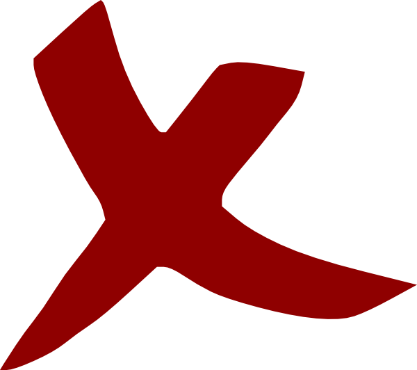 X Wrong Cross No clip art - vector clip art online, royalty free ...