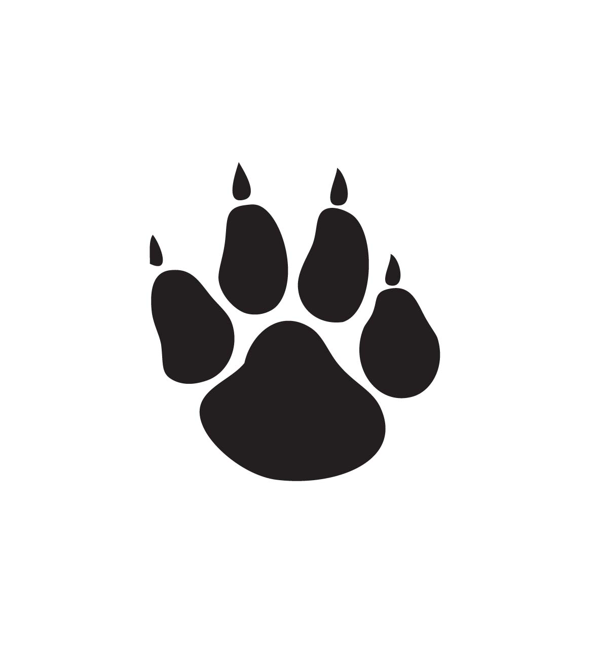 Bobcat Paw Print Clip Art - ClipArt Best