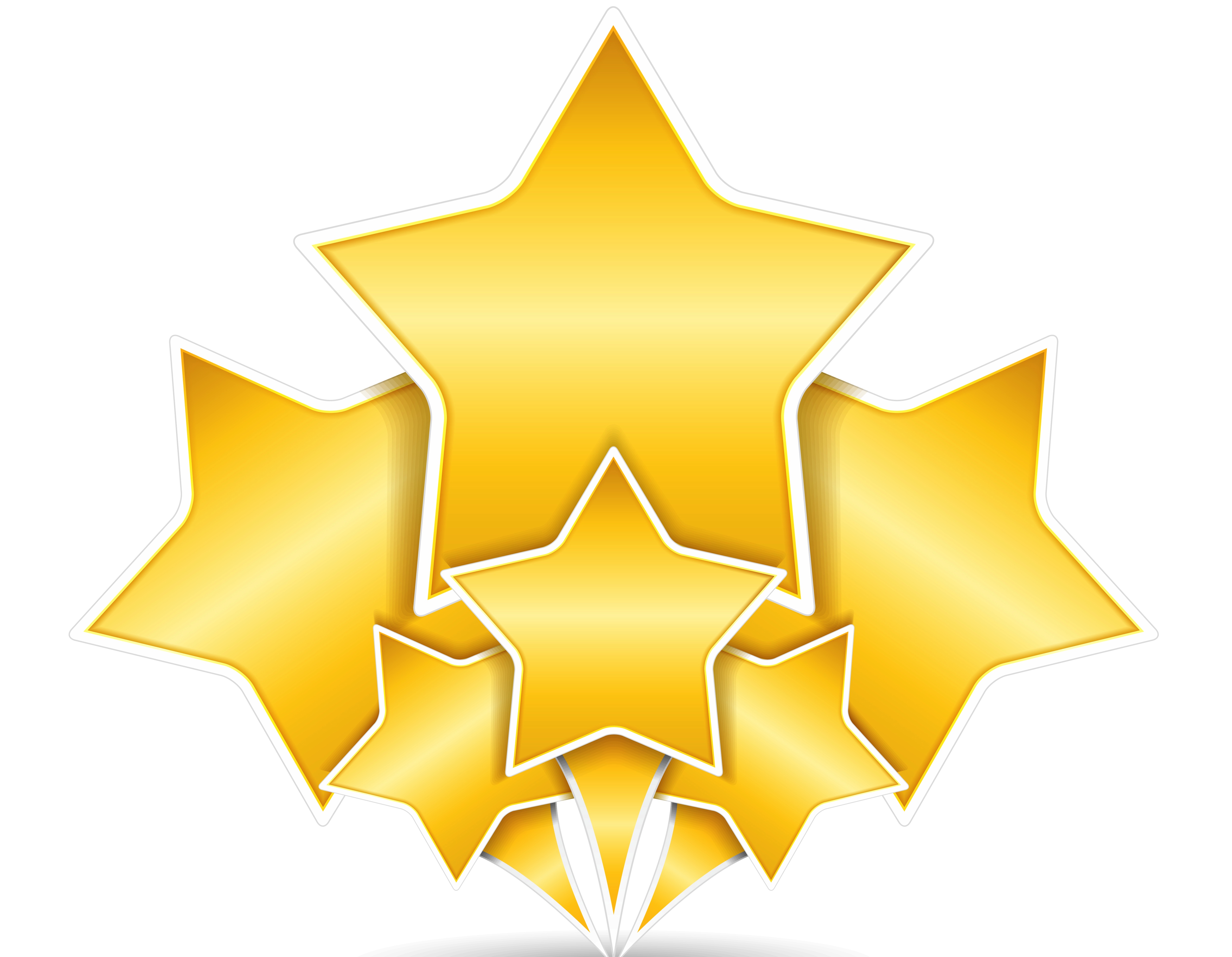 Gold star award clipart