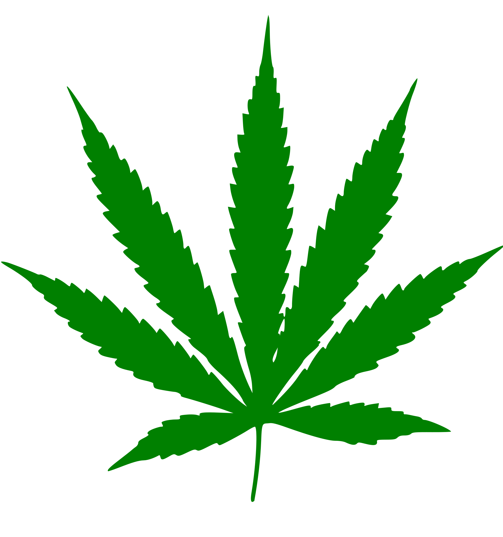 Weed leaf clip art