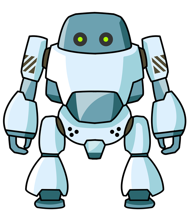 Animated robot clipart