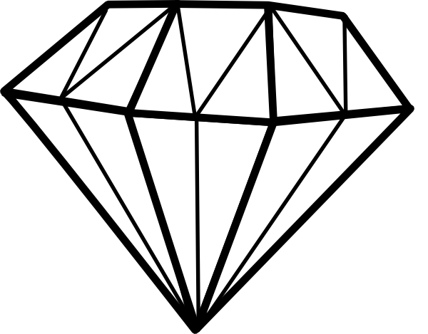 Diamond Outline Clipart