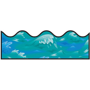 Ocean Waves Bulletin Board Borders