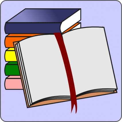 Open Book Clip Art Template - Free Clipart Images