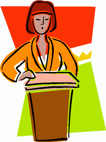 Public Speaking Clipart