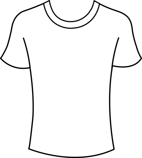 Blank t shirt clipart