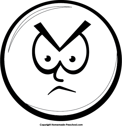 Angry And Unhappy Faces Clipart