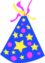 Blue Party Hat Clip Art