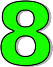 Number 8 clipart