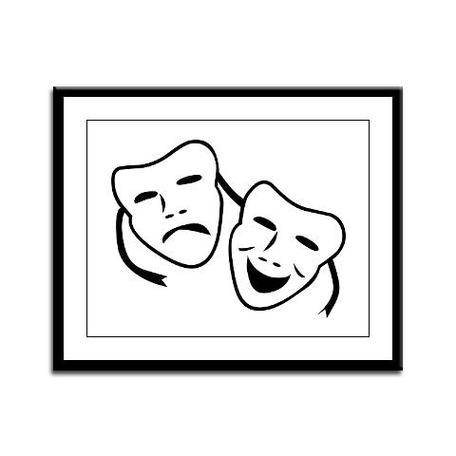 Drama Mask Templates Clipart - Free to use Clip Art Resource