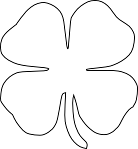 Four Leaf Clover Vector clip art - vector clip art online, royalty ...