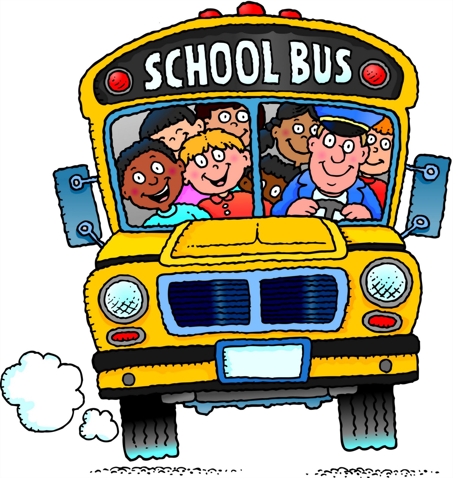 Cartoon school bus clipart