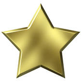 Gold star clipart free