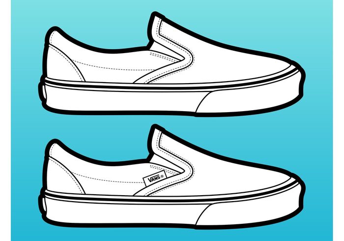 Vans Shoes Vector - Download Free Vector Art, Stock Graphics & Images