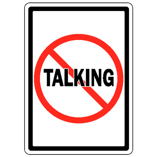 No Talking Clipart