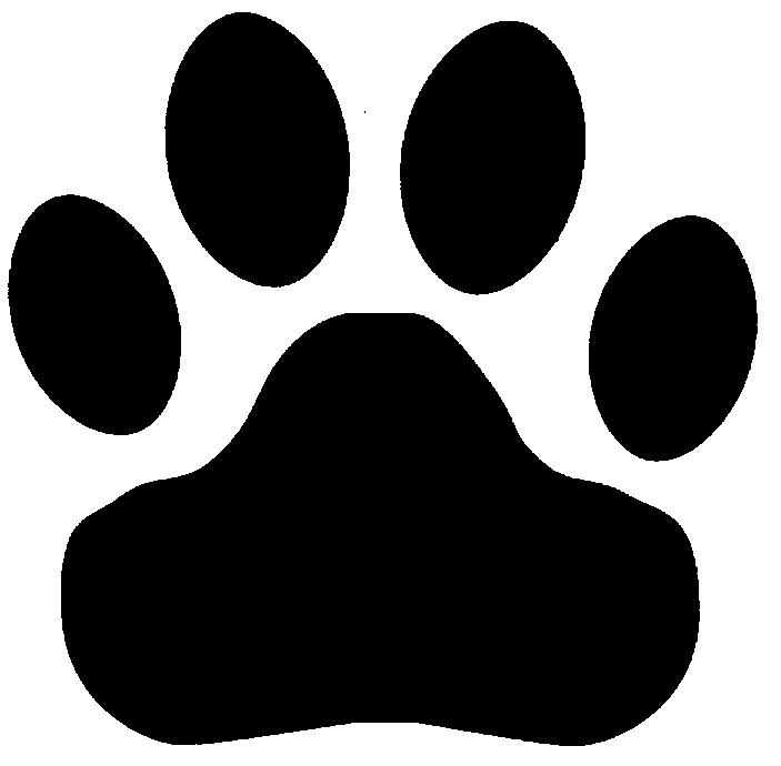 Bobcat paw print clip art