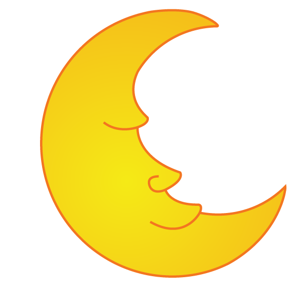 Cartoon Full Yellow Moon - ClipArt Best