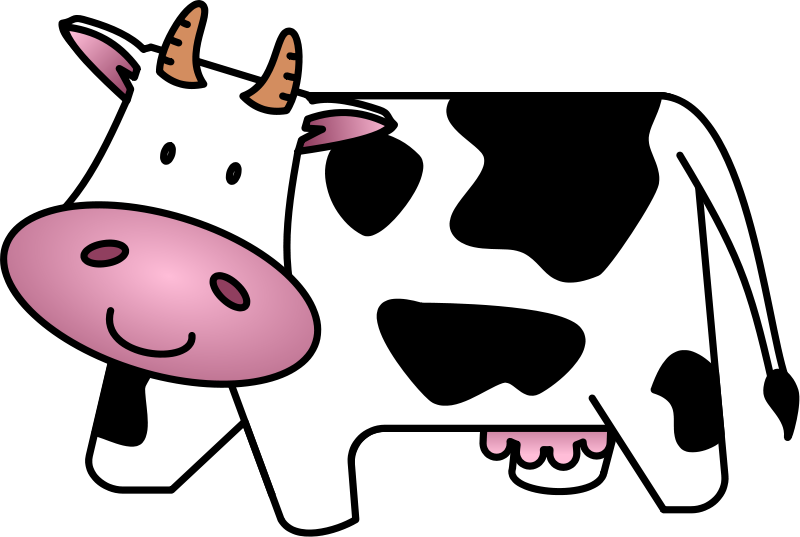 Cute Cow Face Clipart