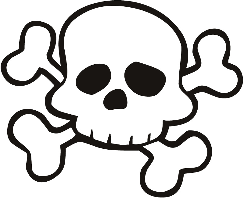 Skull and bones clipart - ClipartFox