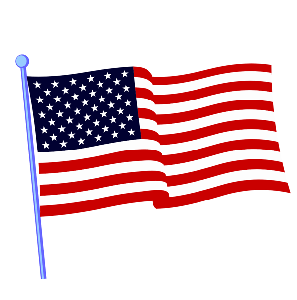 Waving American Flag Gif - ClipArt Best