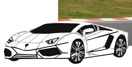 How to Draw Sports Car - Draw Step by Step