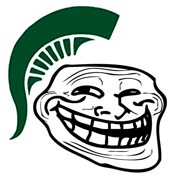 College football Reddit troll face