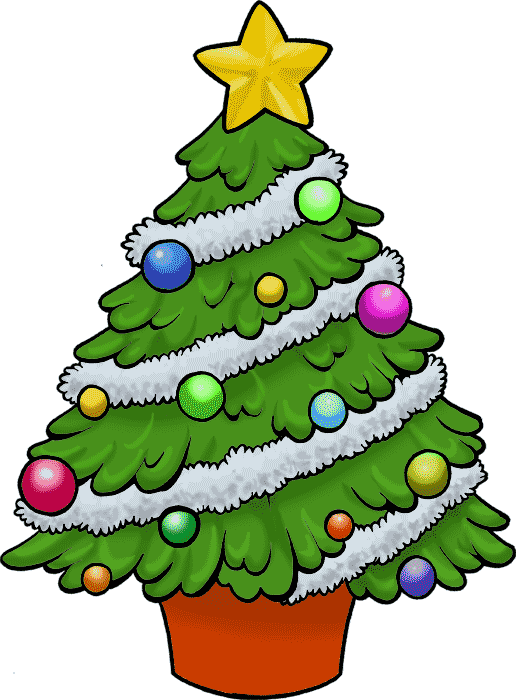 Christmas tree clipart free