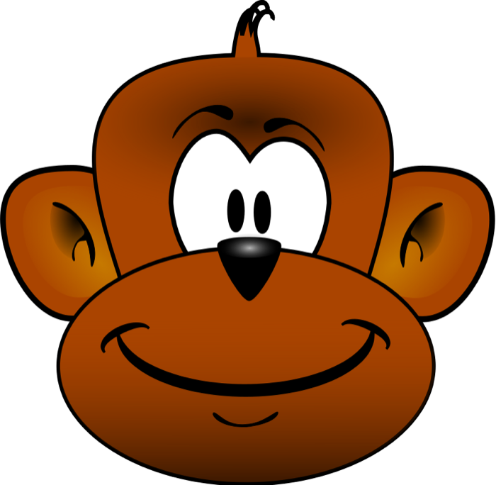 Baby Monkey Face Clip Art - Free Clipart Images