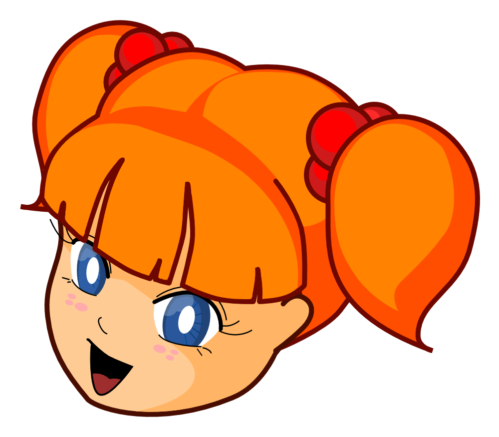 Head of a girl clipart